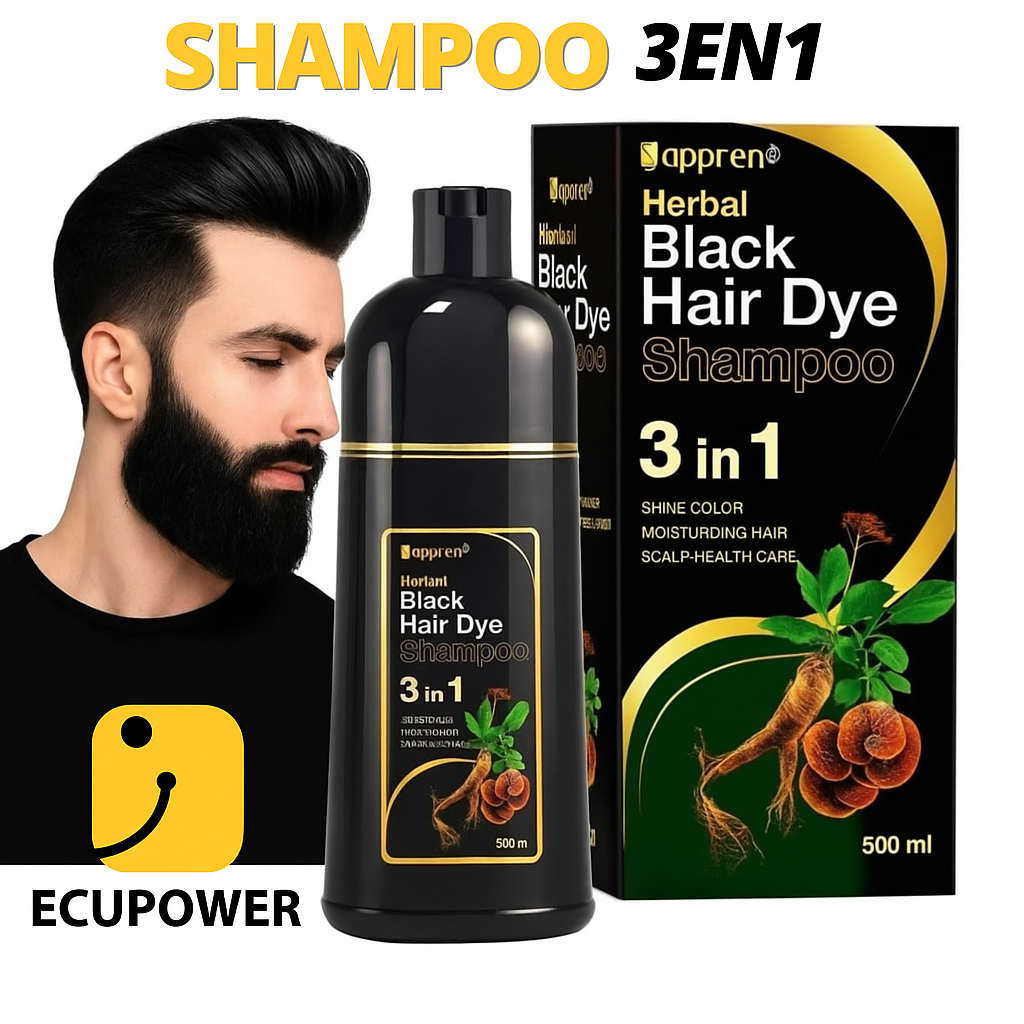 BlackBoss™ Shampoo cubre canas negro