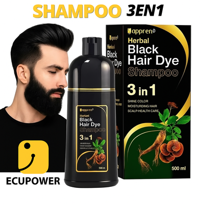 BlackBoss™ Shampoo cubre canas negro